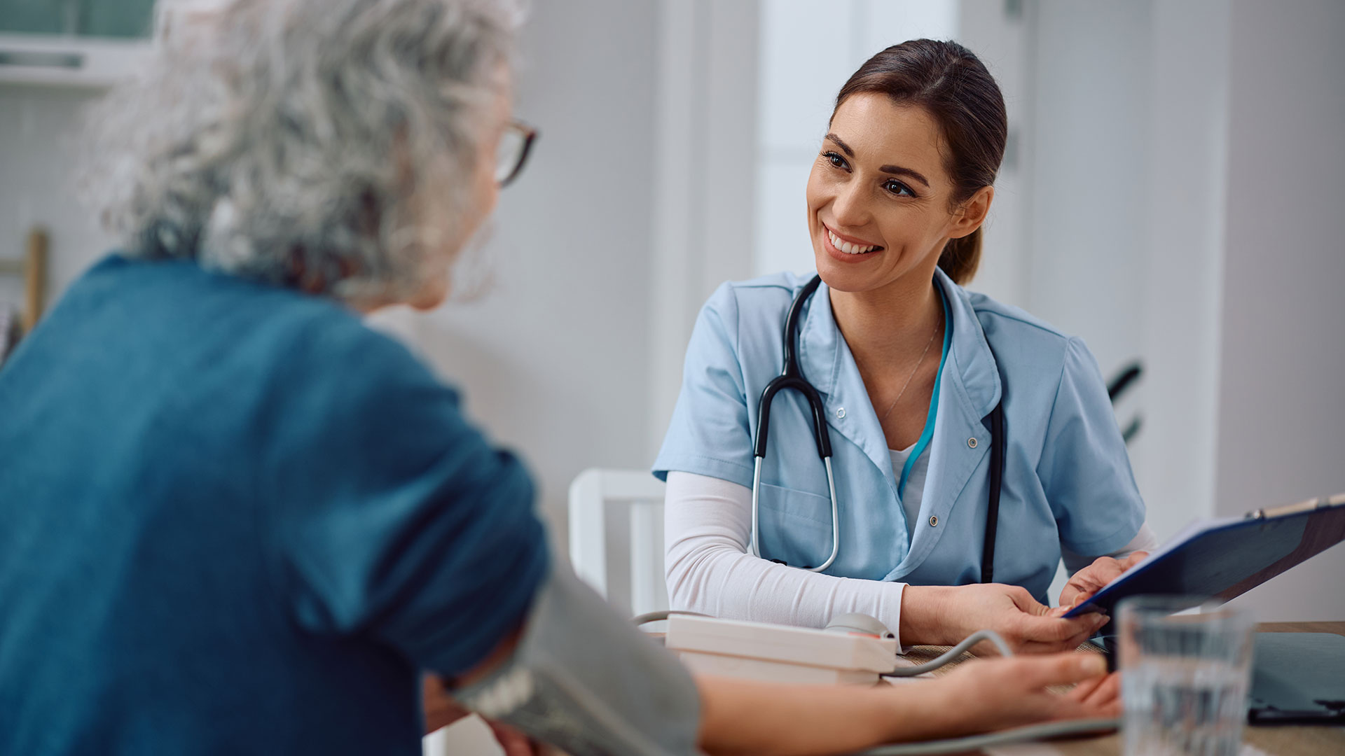 Doctor consulting patient